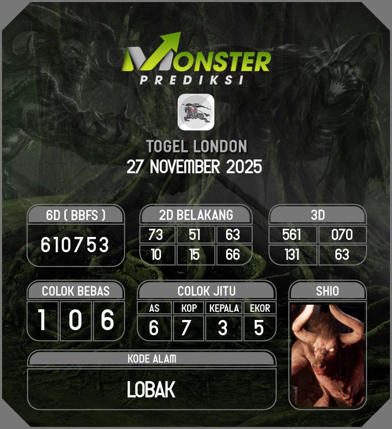 Kode-Monster-London-Hari-Kamis-27-November-2025