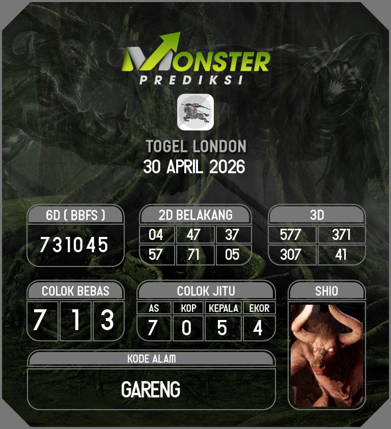 Kode-Monster-London-Hari-Kamis-30-April-2026