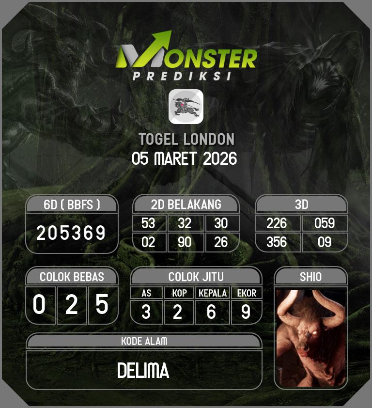 Kode-Monster-London-Hari-Kamis-5-Maret-2026