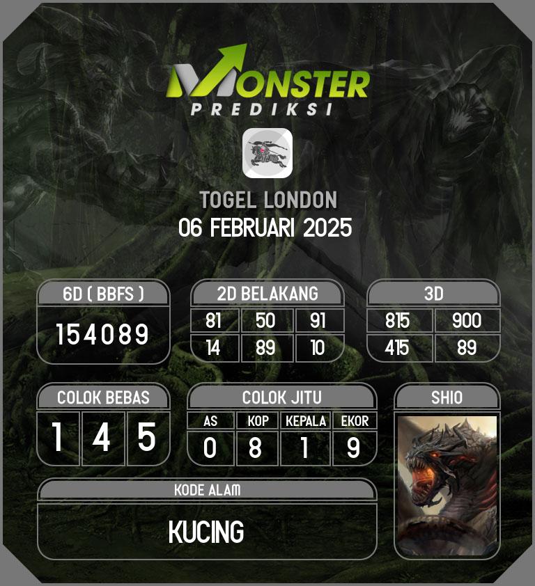 Kode-Monster-London-Hari-Kamis-6-Februari-2025
