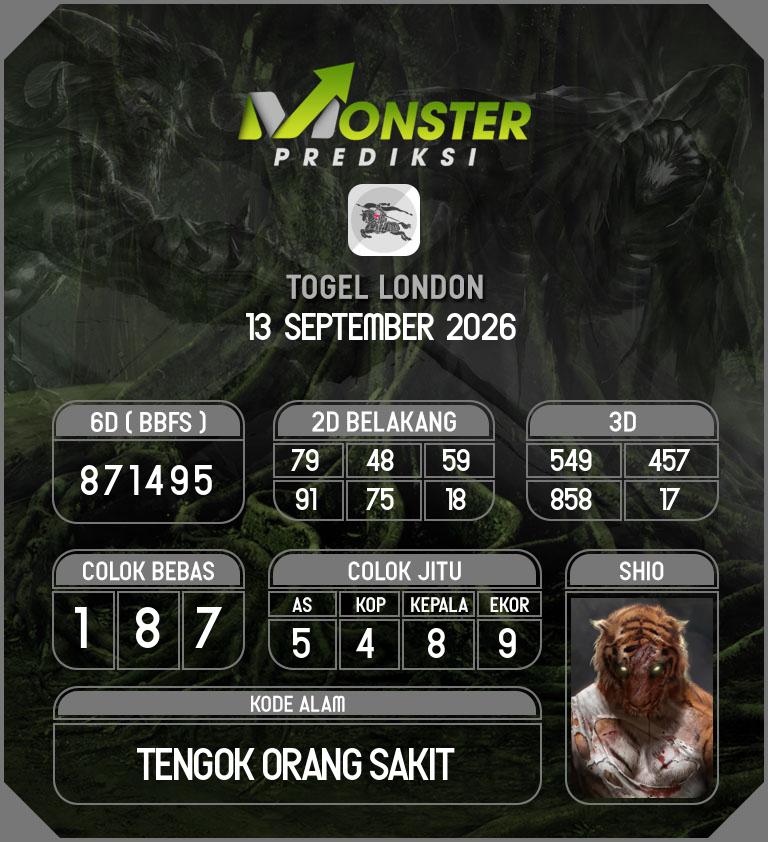 Kode-Monster-London-Hari-Minggu-13-September-2026