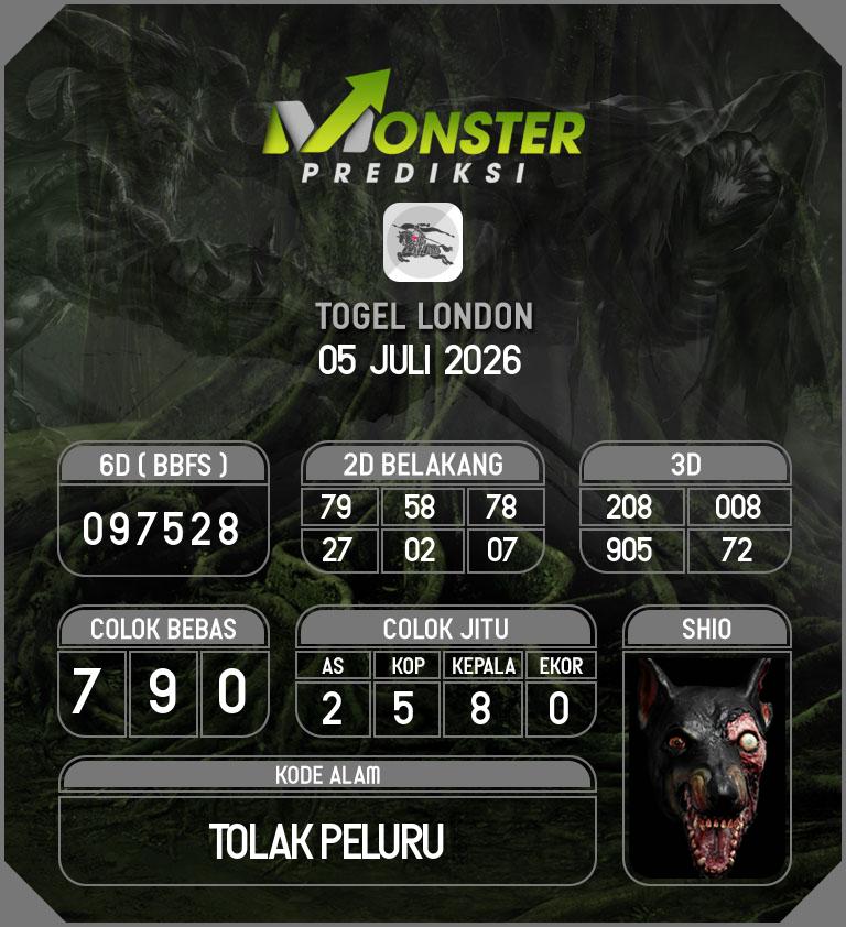 Kode-Monster-London-Hari-Minggu-5-Juli-2026