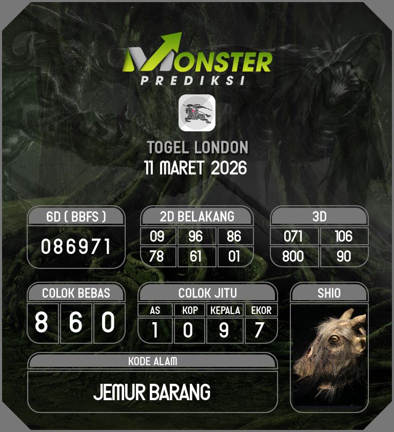Kode-Monster-London-Hari-Rabu-11-Maret-2026