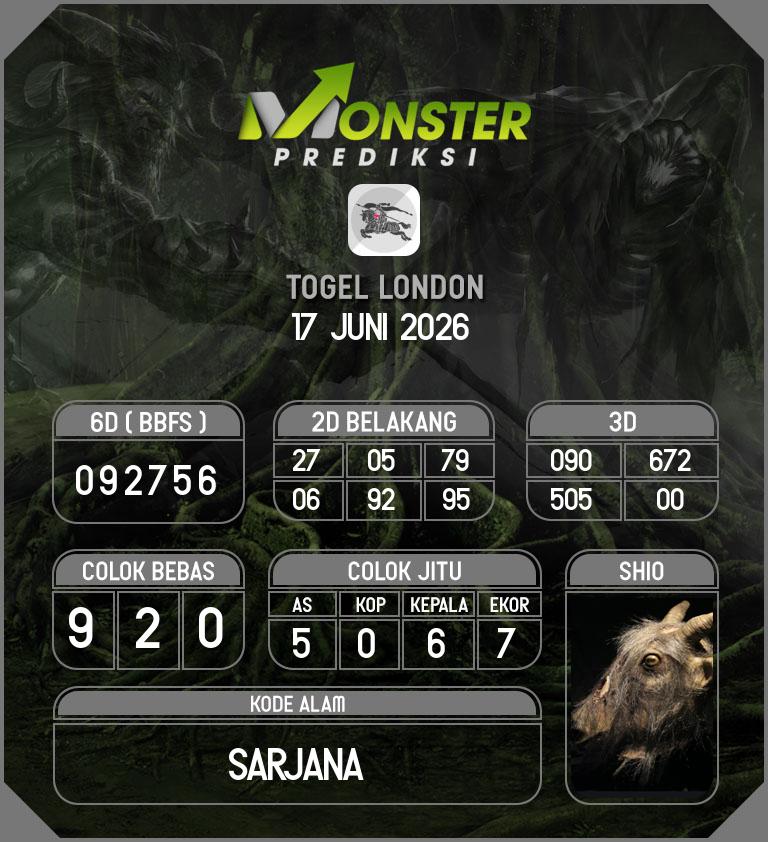 Kode-Monster-London-Hari-Rabu-17-Juni-2026