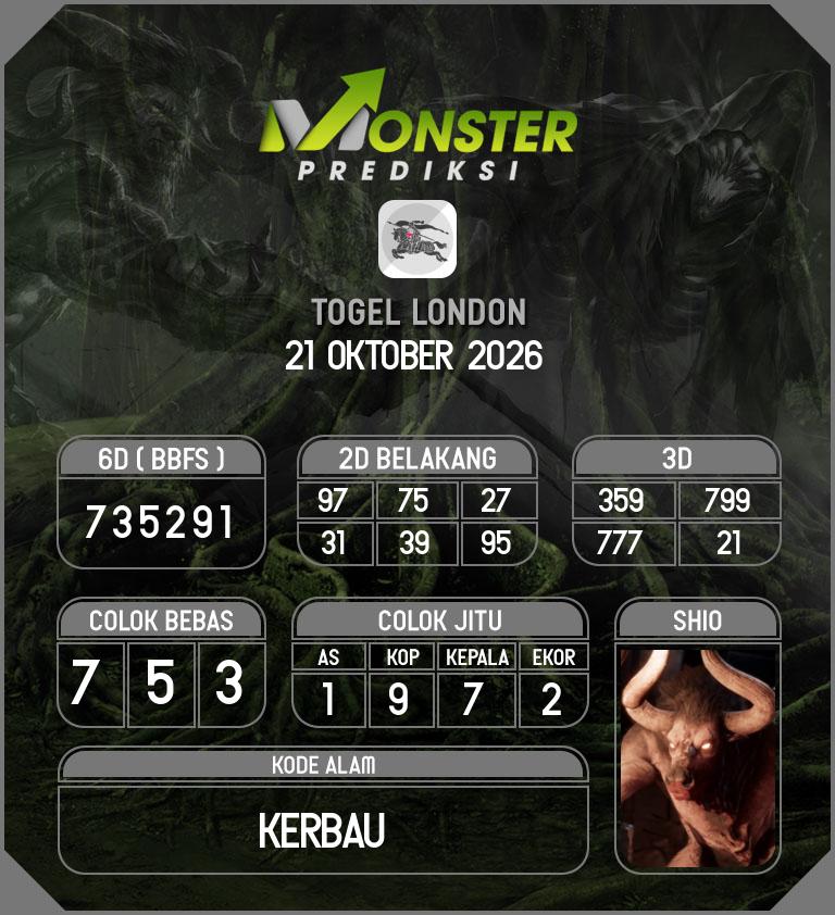 Kode-Monster-London-Hari-Rabu-21-Oktober-2026