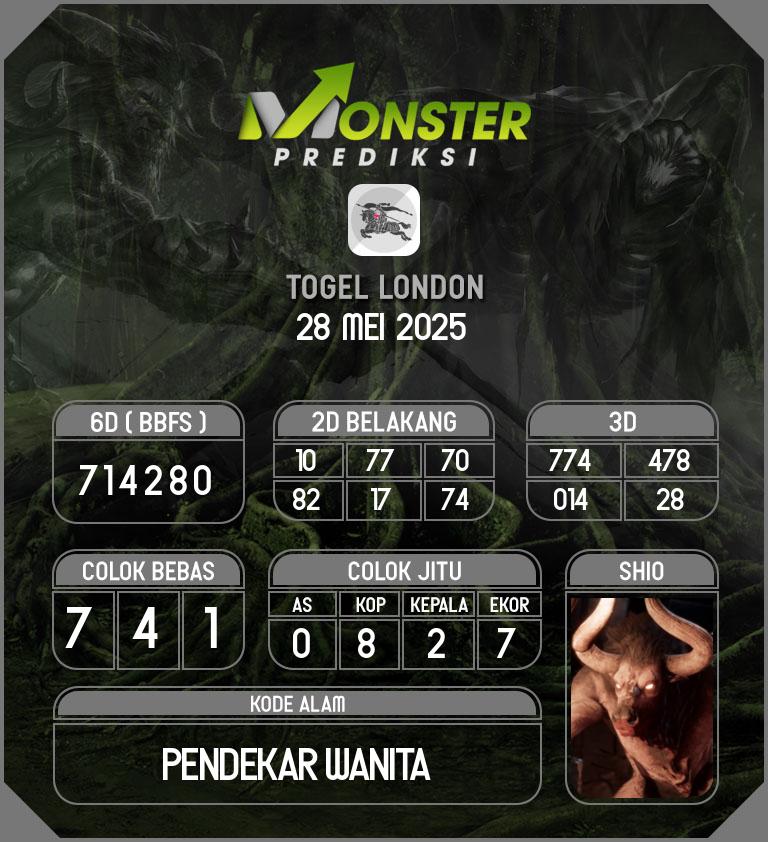 Kode-Monster-London-Hari-Rabu-28-Mei-2025