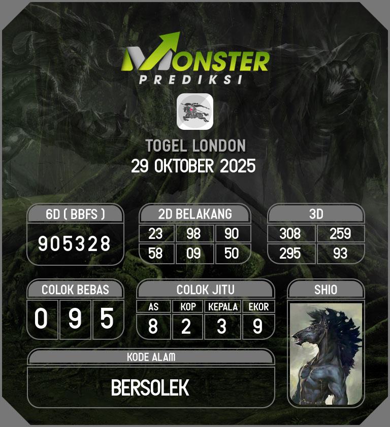 Kode-Monster-London-Hari-Rabu-29-Oktober-2025