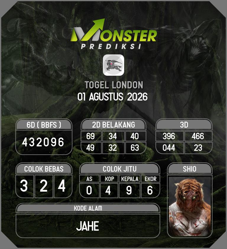 Kode-Monster-London-Hari-Sabtu-1-Agustus-2026