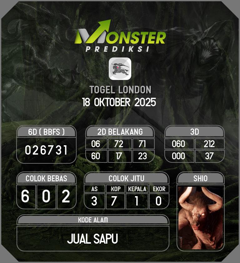 Kode-Monster-London-Hari-Sabtu-18-Oktober-2025