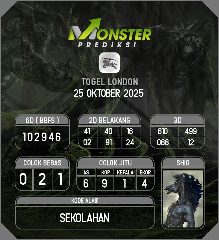 Kode-Monster-London-Hari-Sabtu-25-Oktober-2025