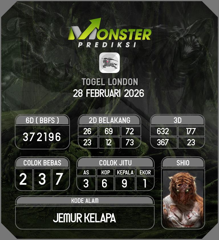 Kode-Monster-London-Hari-Sabtu-28-Februari-2026