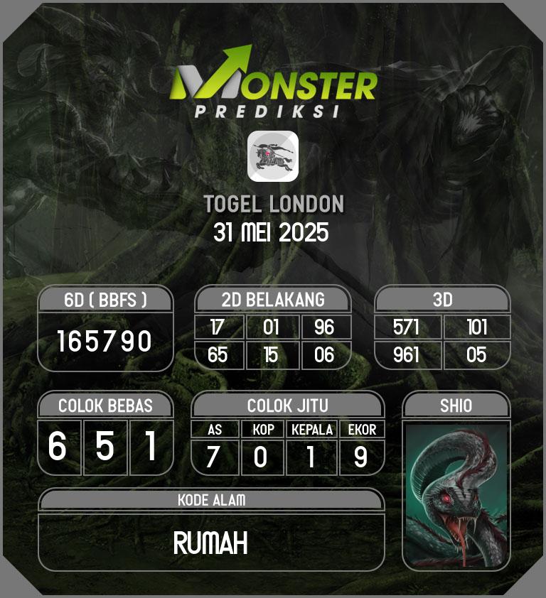 Kode-Monster-London-Hari-Sabtu-31-Mei-2025