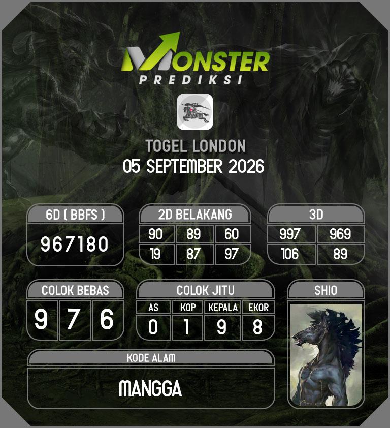 Kode-Monster-London-Hari-Sabtu-5-September-2026