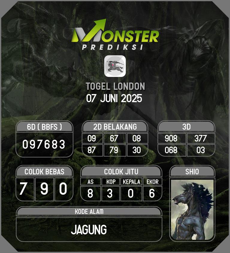 Kode-Monster-London-Hari-Sabtu-7-Juni-2025