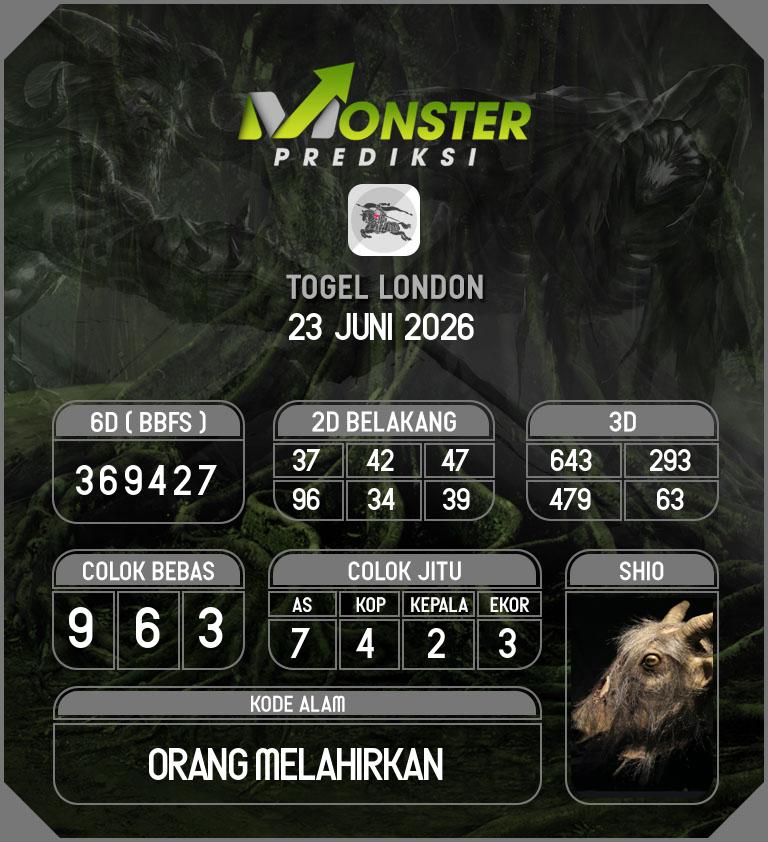 Kode-Monster-London-Hari-Selasa-23-Juni-2026
