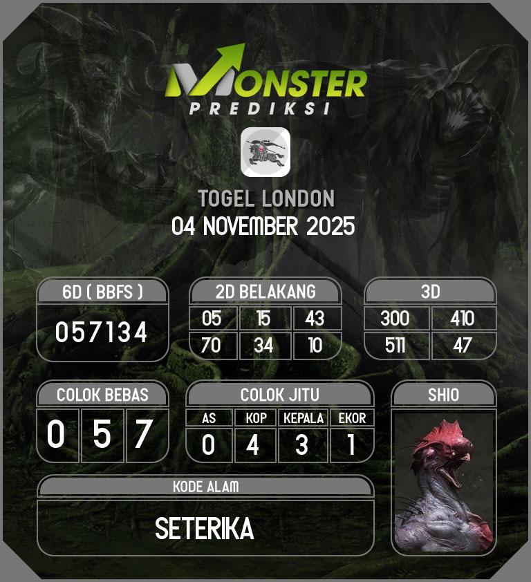 Kode-Monster-London-Hari-Selasa-4-November-2025