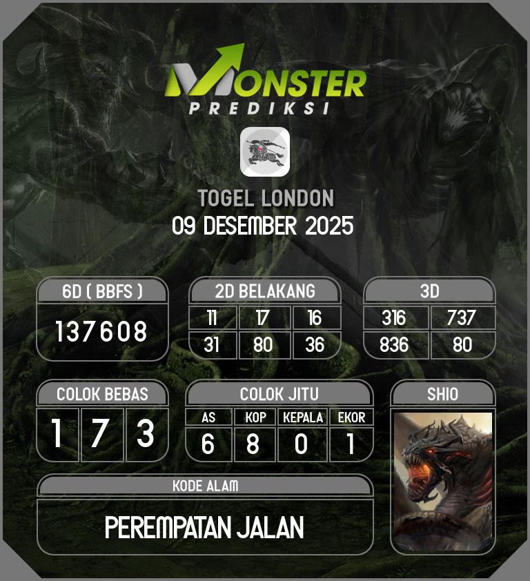 Kode-Monster-London-Hari-Selasa-9-Desember-2025