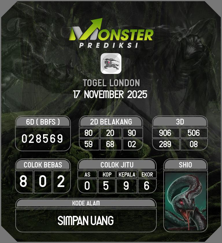Kode-Monster-London-Hari-Senin-17-November-2025