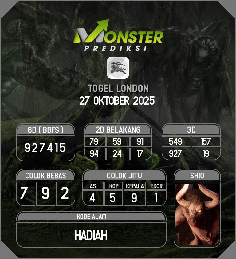 Kode-Monster-London-Hari-Senin-27-Oktober-2025