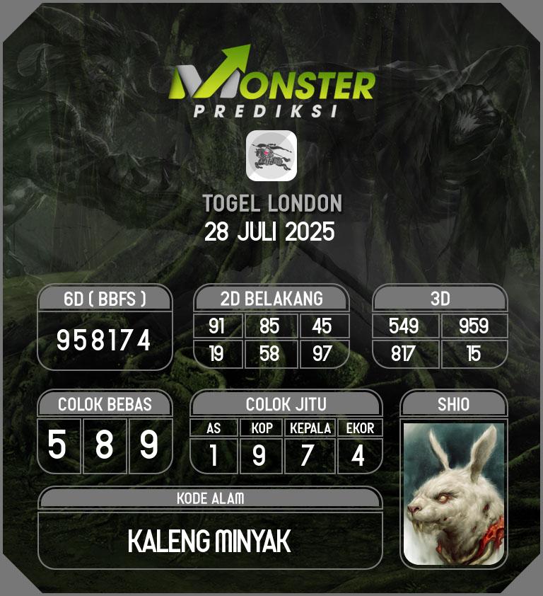 Kode-Monster-London-Hari-Senin-28-Juli-2025
