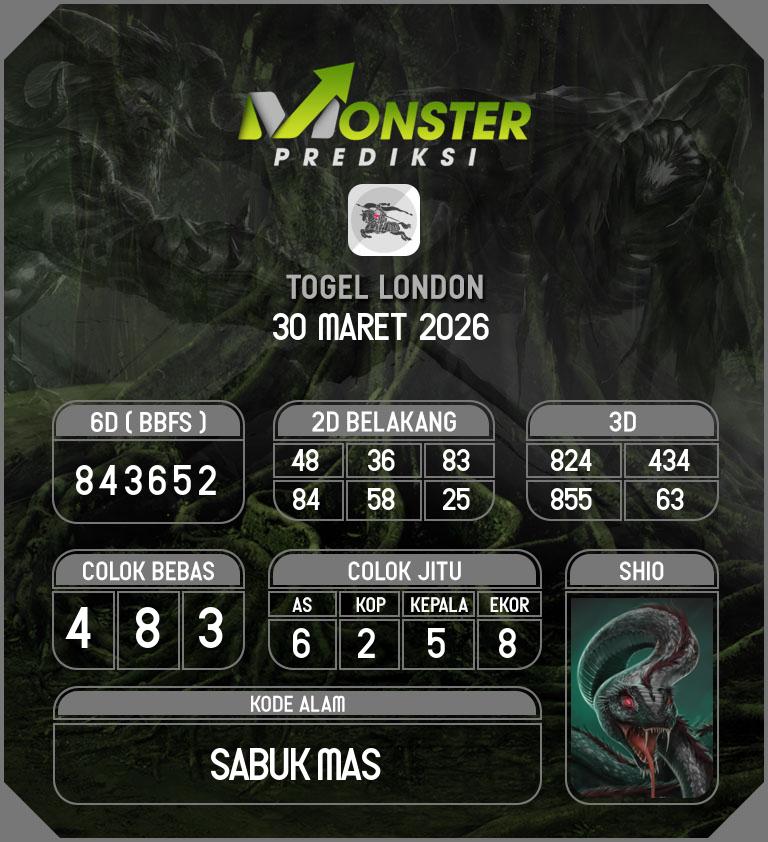 Kode-Monster-London-Hari-Senin-30-Maret-2026