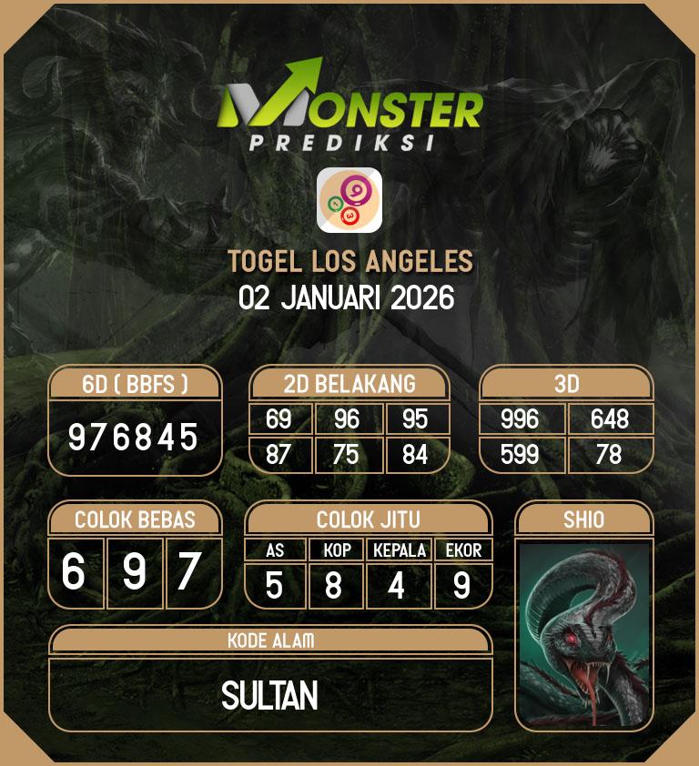 Kode-Monster-Los-Angeles-Hari-Jumat-2-Januari-2026