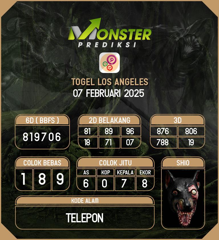 Kode-Monster-Los-Angeles-Hari-Jumat-7-Februari-2025
