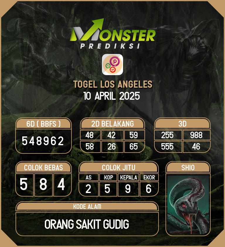 Kode-Monster-Los-Angeles-Hari-Kamis-10-April-2025