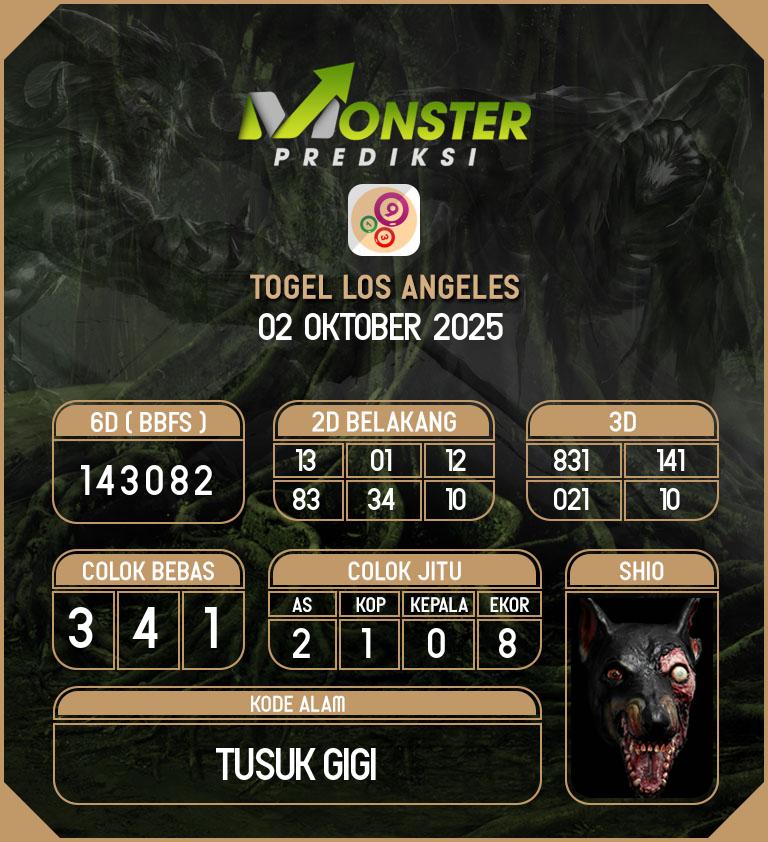 Kode-Monster-Los-Angeles-Hari-Kamis-2-Oktober-2025