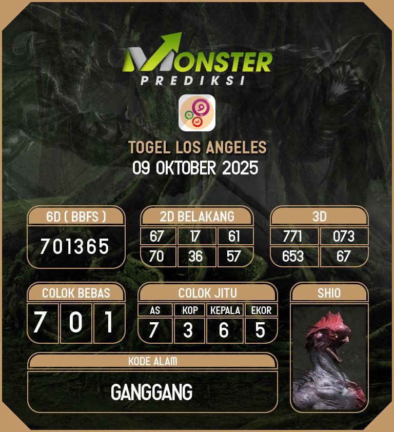 Kode-Monster-Los-Angeles-Hari-Kamis-9-Oktober-2025