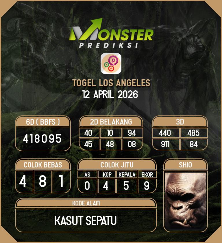 Kode-Monster-Los-Angeles-Hari-Minggu-12-April-2026