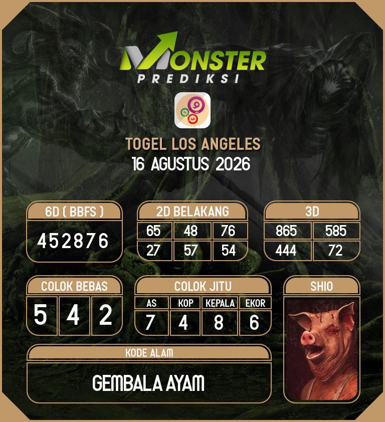 Kode-Monster-Los-Angeles-Hari-Minggu-16-Agustus-2026