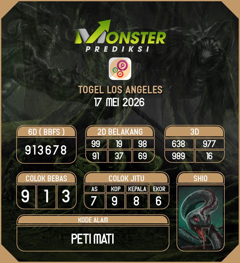 Kode-Monster-Los-Angeles-Hari-Minggu-17-Mei-2026