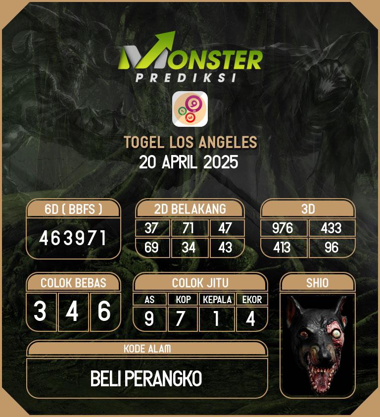 Kode-Monster-Los-Angeles-Hari-Minggu-20-April-2025