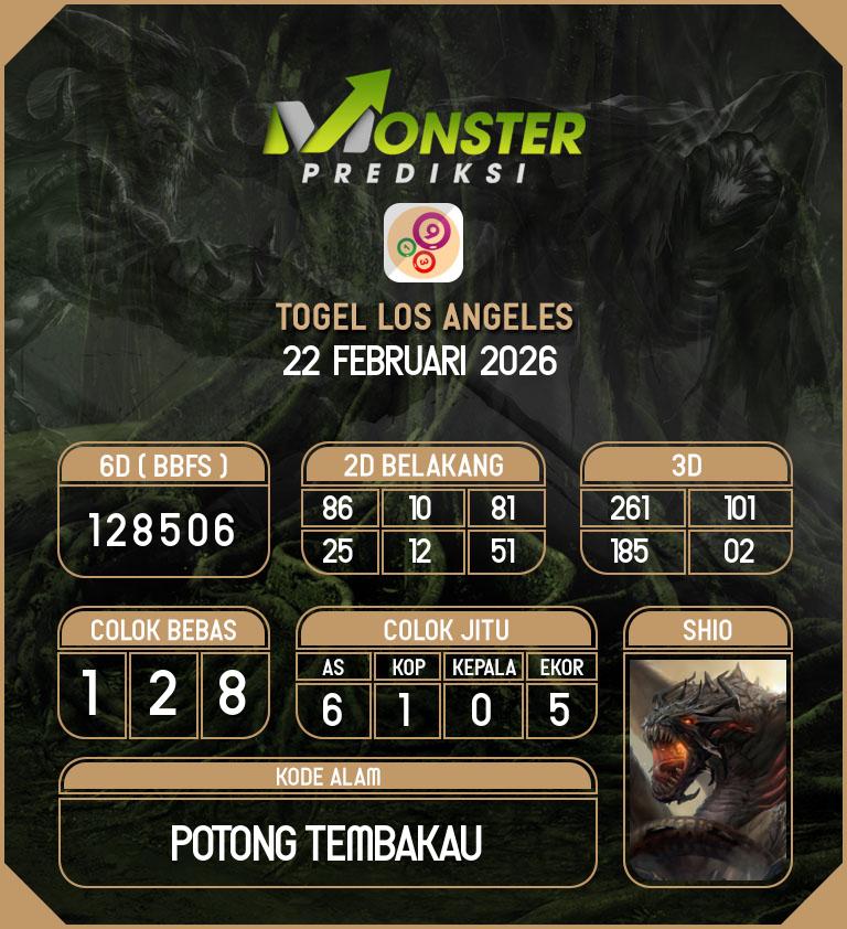 Kode-Monster-Los-Angeles-Hari-Minggu-22-Februari-2026