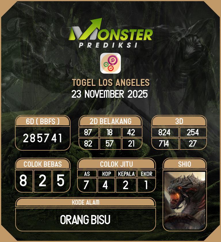 Kode-Monster-Los-Angeles-Hari-Minggu-23-November-2025