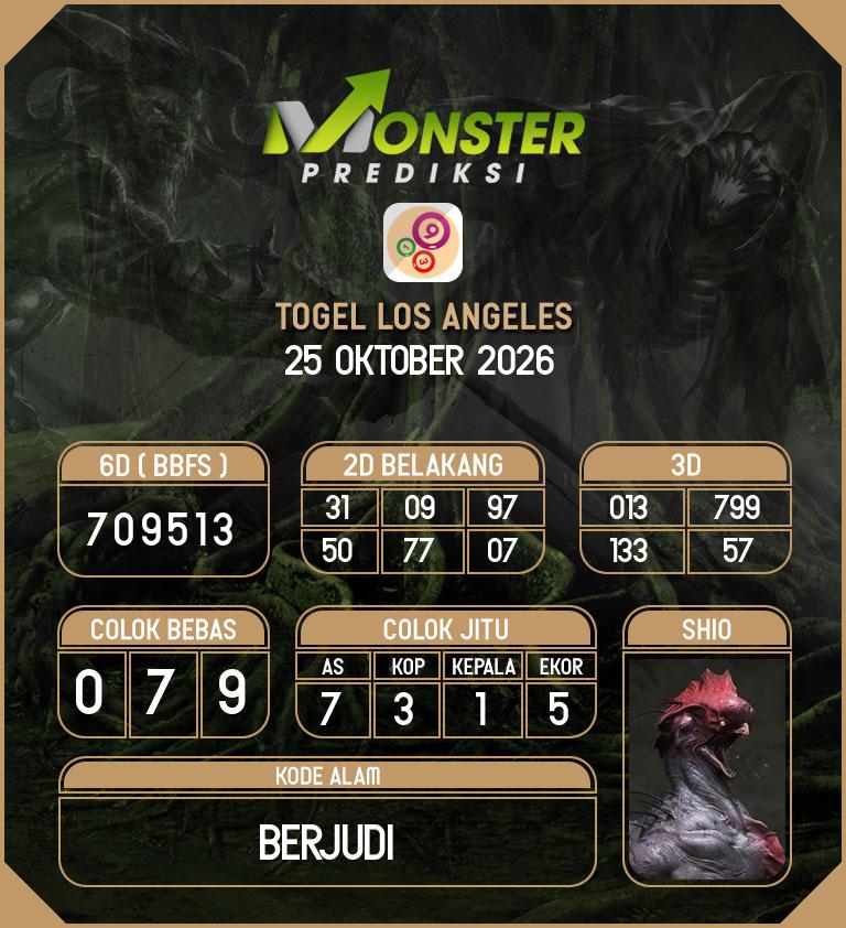 Kode-Monster-Los-Angeles-Hari-Minggu-25-Oktober-2026