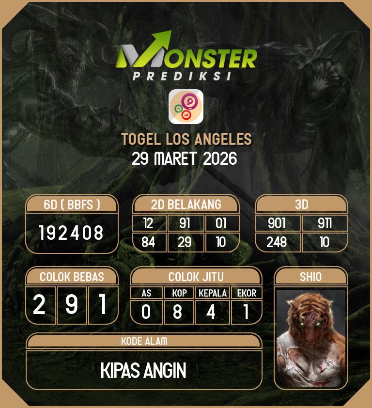 Kode-Monster-Los-Angeles-Hari-Minggu-29-Maret-2026