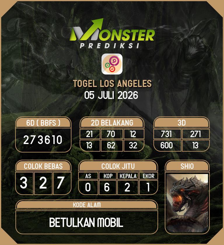 Kode-Monster-Los-Angeles-Hari-Minggu-5-Juli-2026