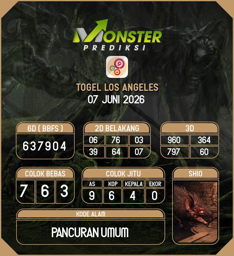 Kode-Monster-Los-Angeles-Hari-Minggu-7-Juni-2026