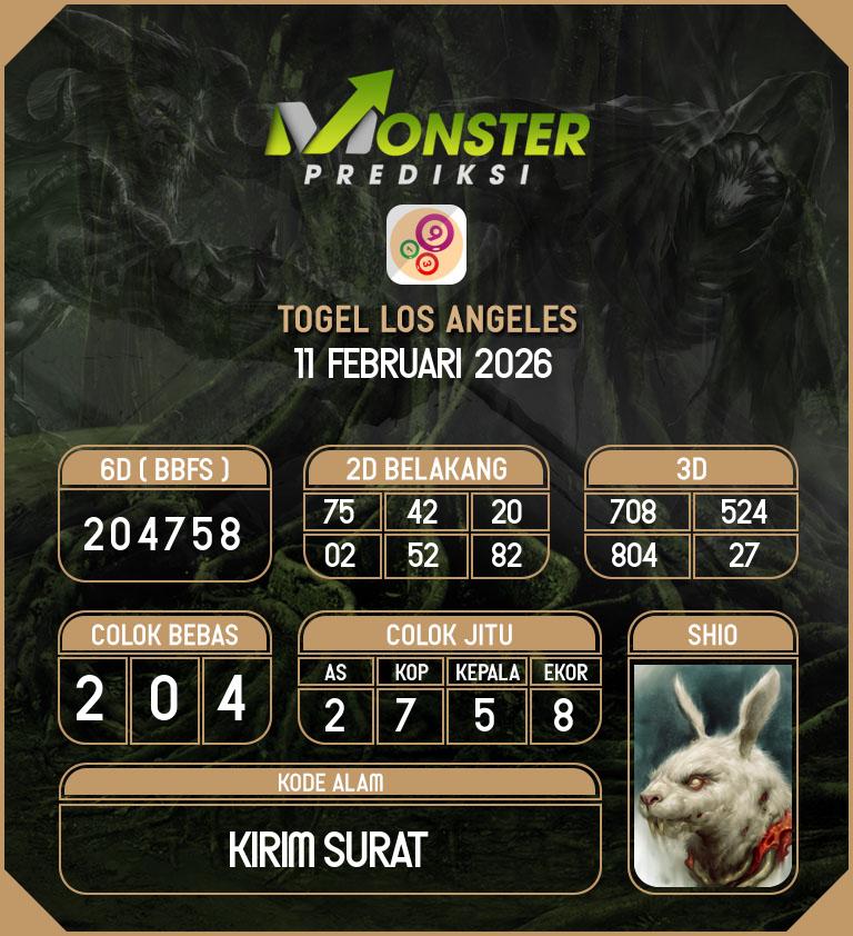 Kode-Monster-Los-Angeles-Hari-Rabu-11-Februari-2026