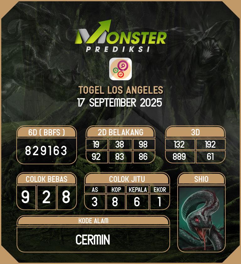 Kode-Monster-Los-Angeles-Hari-Rabu-17-September-2025