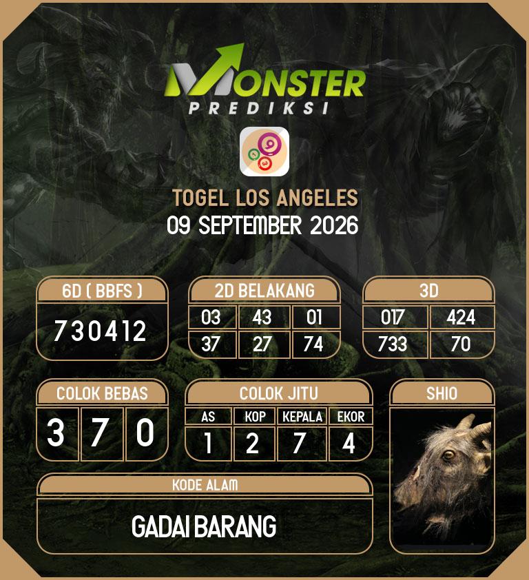 Kode-Monster-Los-Angeles-Hari-Rabu-9-September-2026