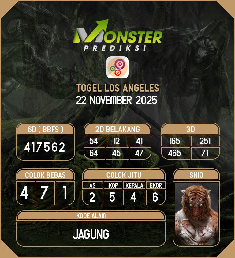 Kode-Monster-Los-Angeles-Hari-Sabtu-22-November-2025