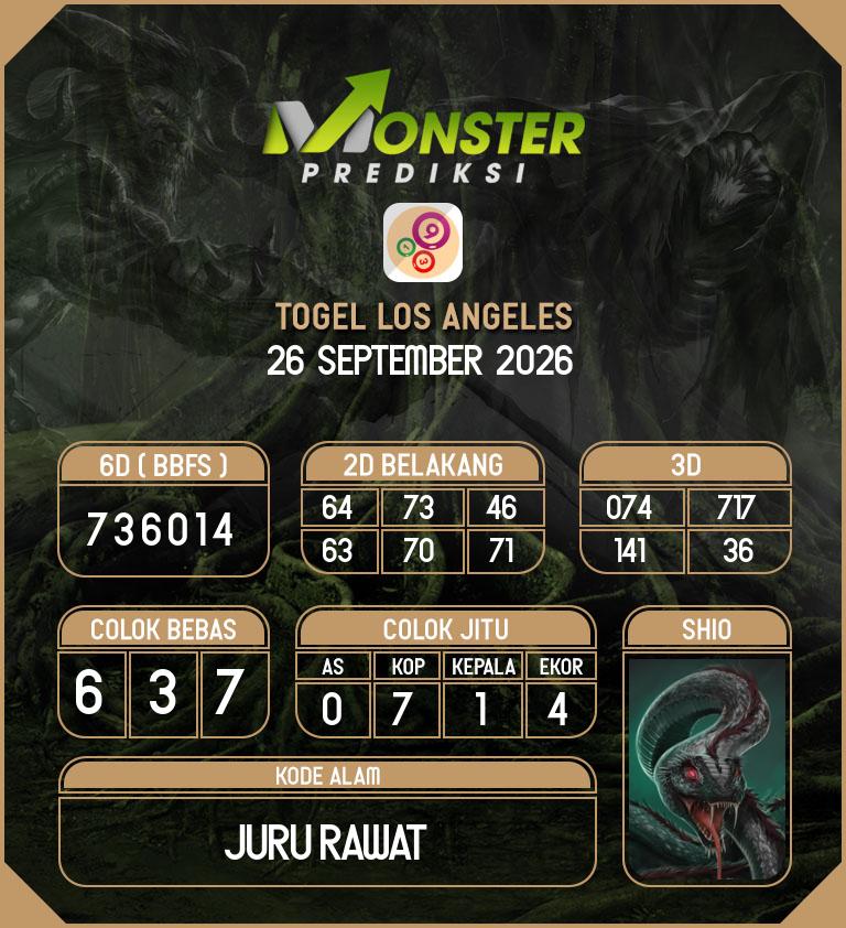 Kode-Monster-Los-Angeles-Hari-Sabtu-26-September-2026