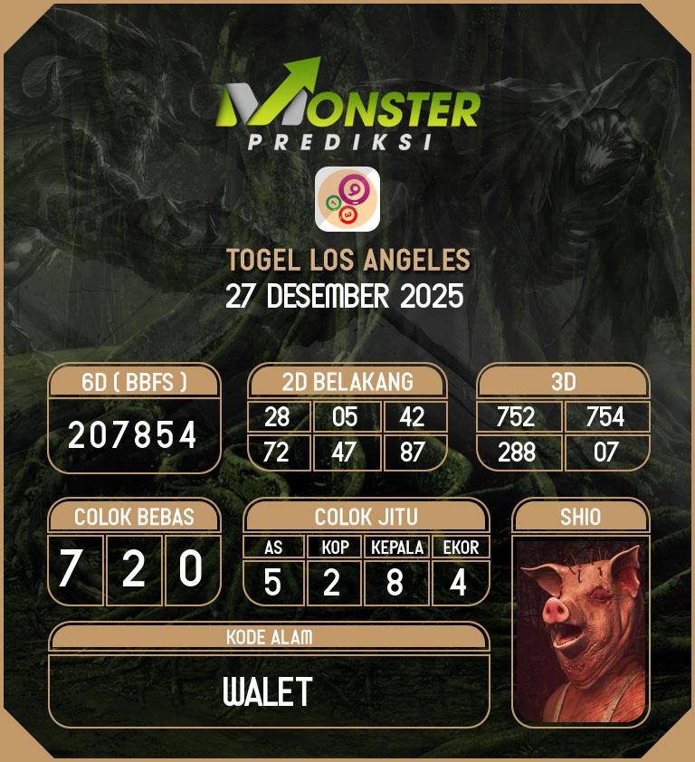 Kode-Monster-Los-Angeles-Hari-Sabtu-27-Desember-2025