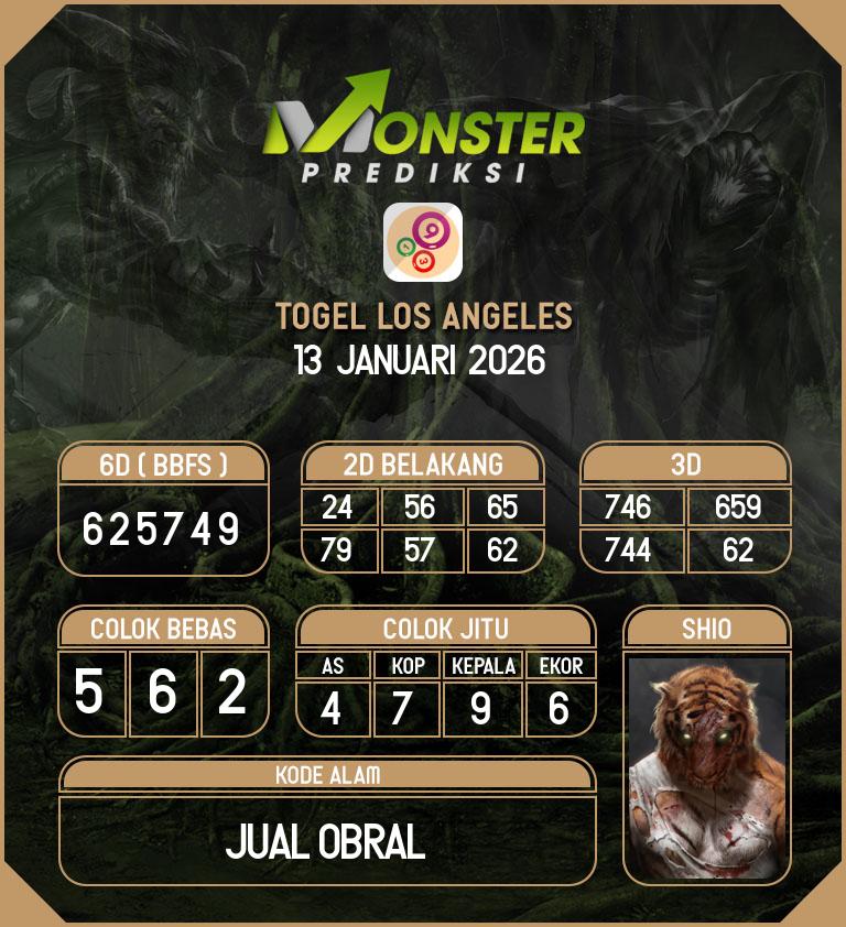 Kode-Monster-Los-Angeles-Hari-Selasa-13-Januari-2026