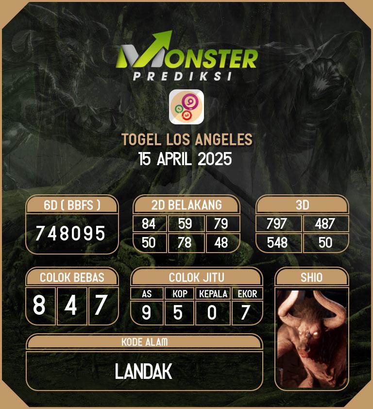 Kode-Monster-Los-Angeles-Hari-Selasa-15-April-2025