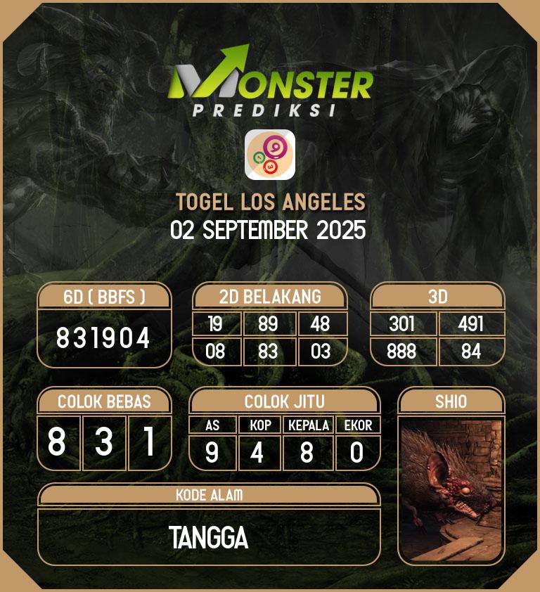 Kode-Monster-Los-Angeles-Hari-Selasa-2-September-2025
