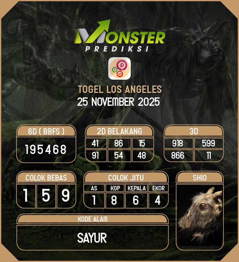 Kode-Monster-Los-Angeles-Hari-Selasa-25-November-2025